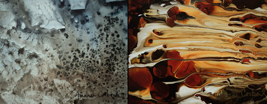 Aquarelle, acrylique, encre et poésie…